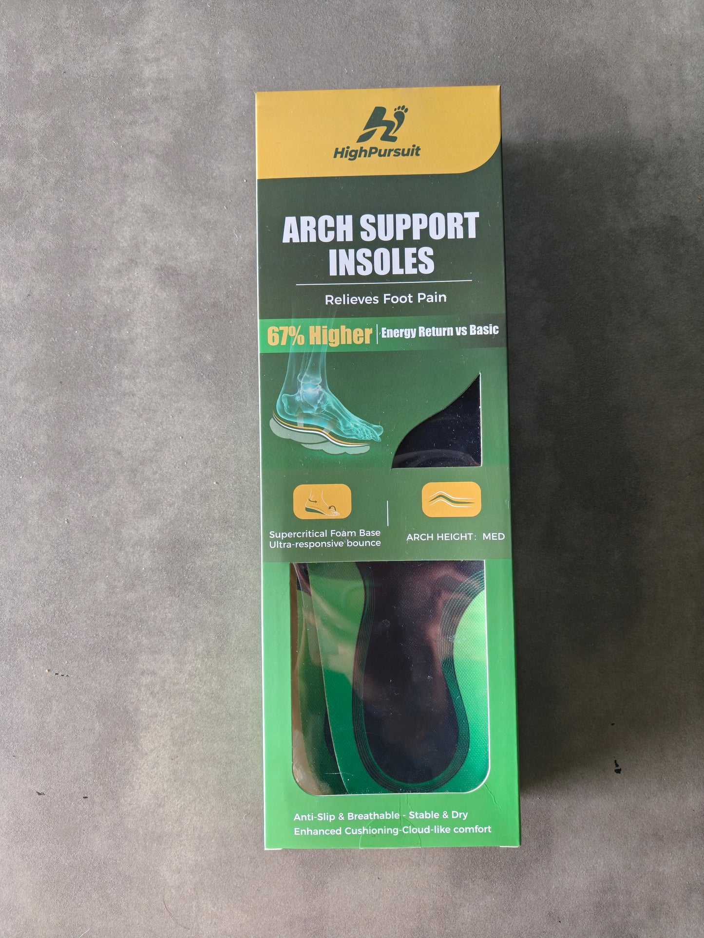 HighPursuit Supercritical Foam Insoles for Men Women
