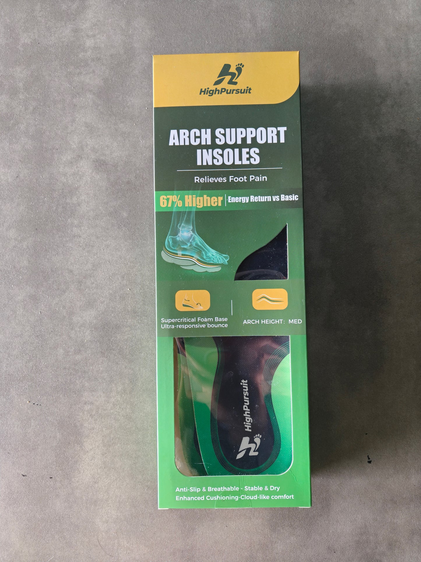 HighPursuit Supercritical Foam Insoles for Men Women