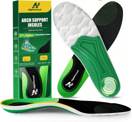 HighPursuit Supercritical Foam Insoles for Men Women
